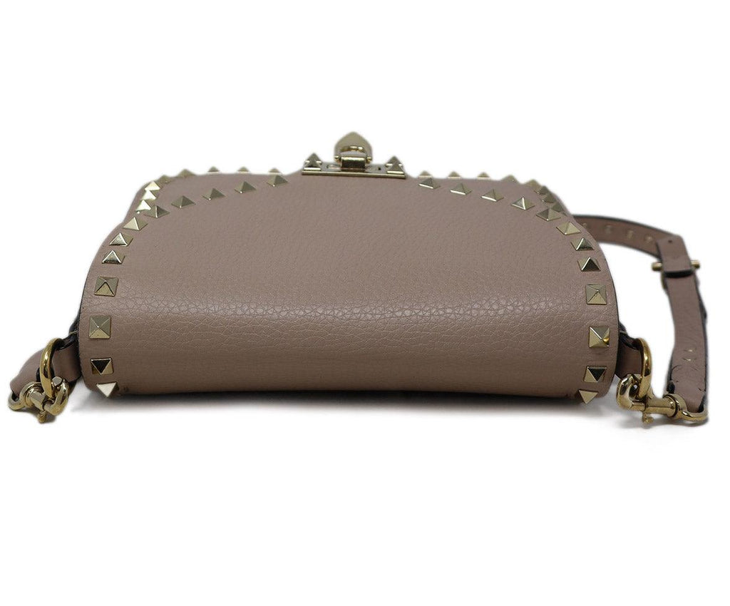 Valentino Mauve Leather Rockstud Shoulder Bag - Michael's Consignment NYC