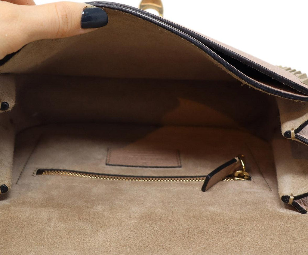 Valentino Mauve Leather Rockstud Shoulder Bag - Michael's Consignment NYC