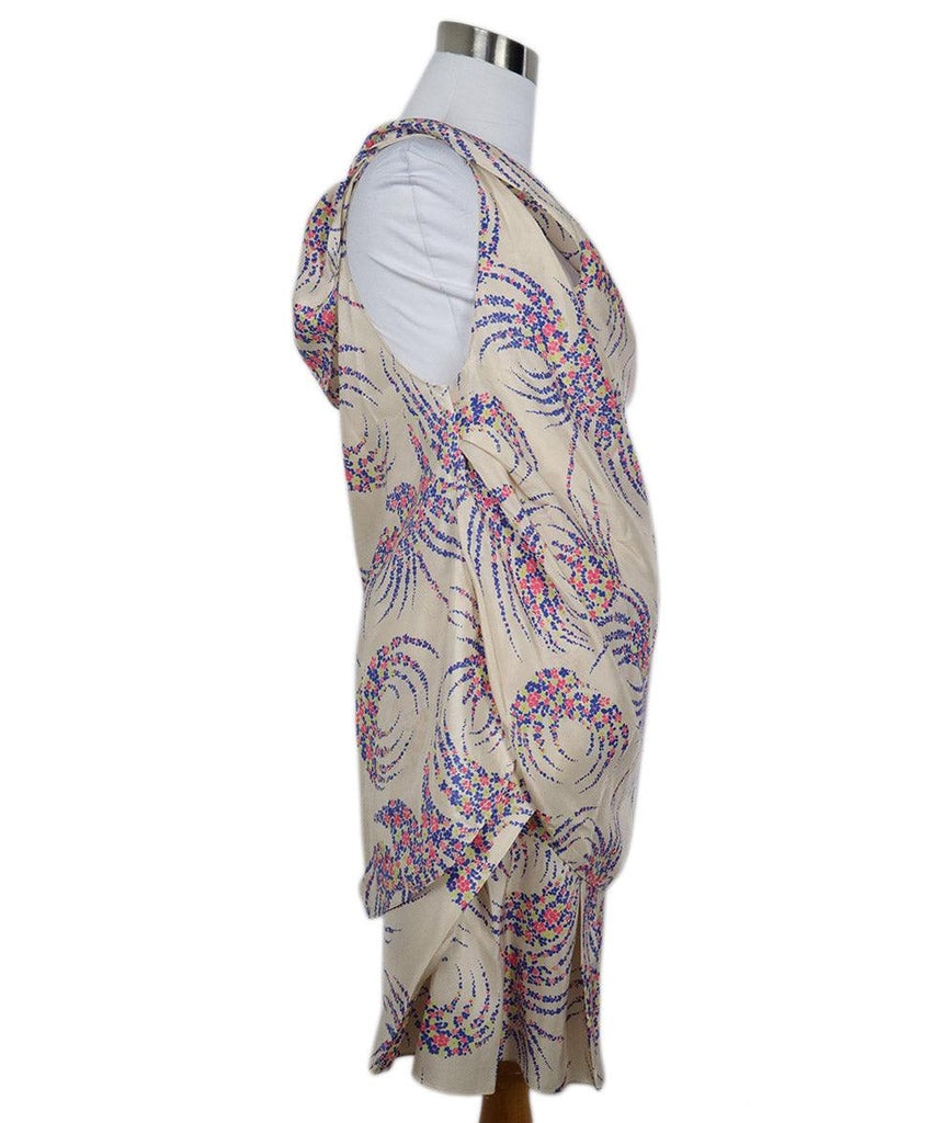 Vanessa Bruno Beige Pink & Blue Print Skirt Set sz 2 - Michael's Consignment NYC