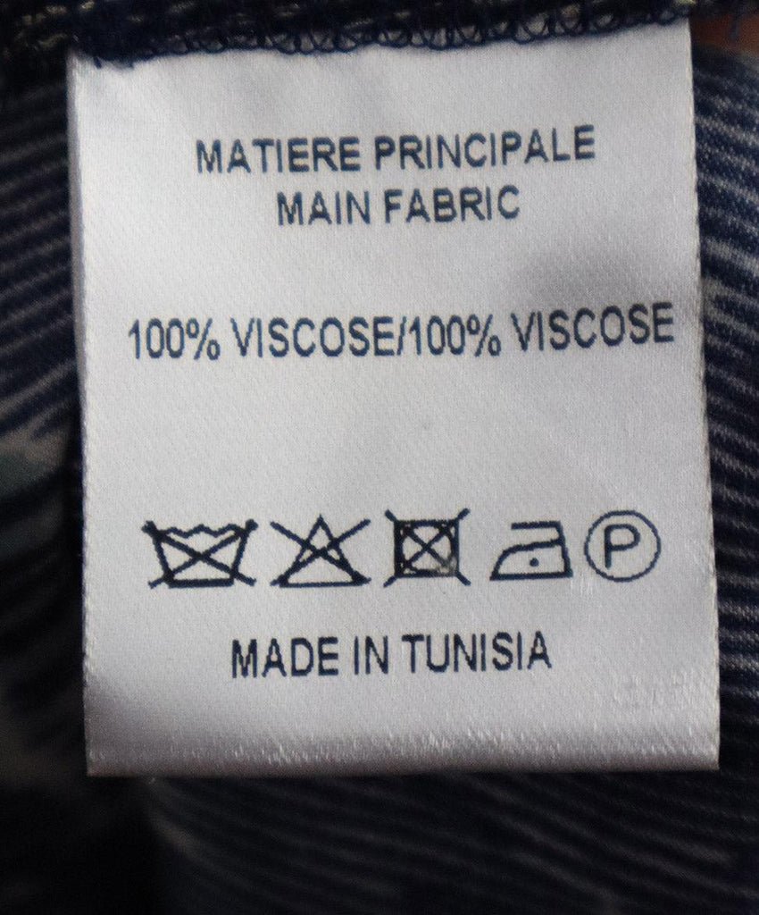 Vanessa Bruno Blue & Green Print Dress sz 8 - Michael's Consignment NYC