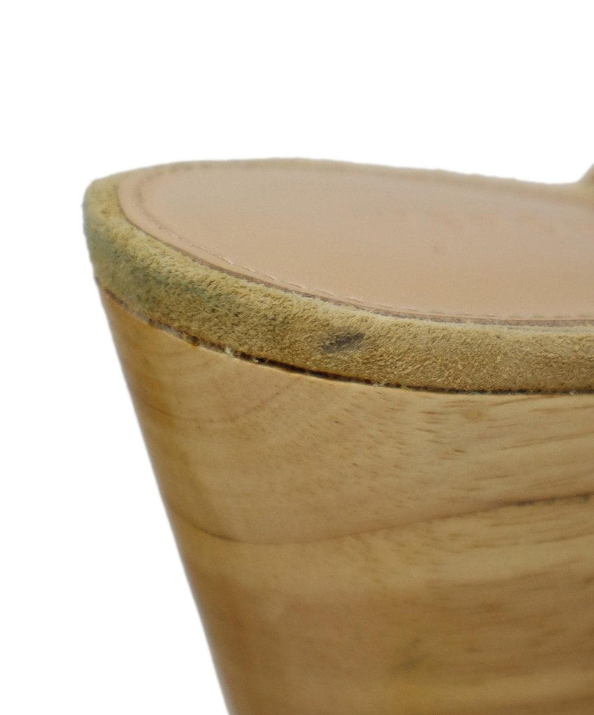 Veronica Beard Beige Suede Wood Clogs sz 7 - Michael's Consignment NYC
