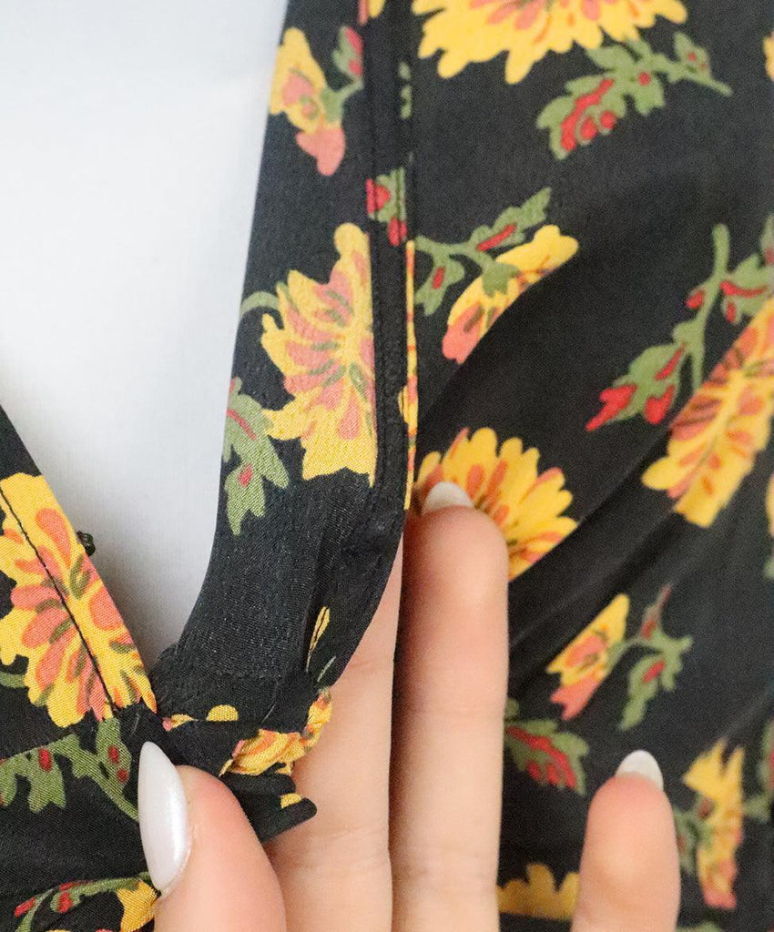 Veronica Beard Black & Yellow Floral Dress sz 2 - Michael's Consignment NYC