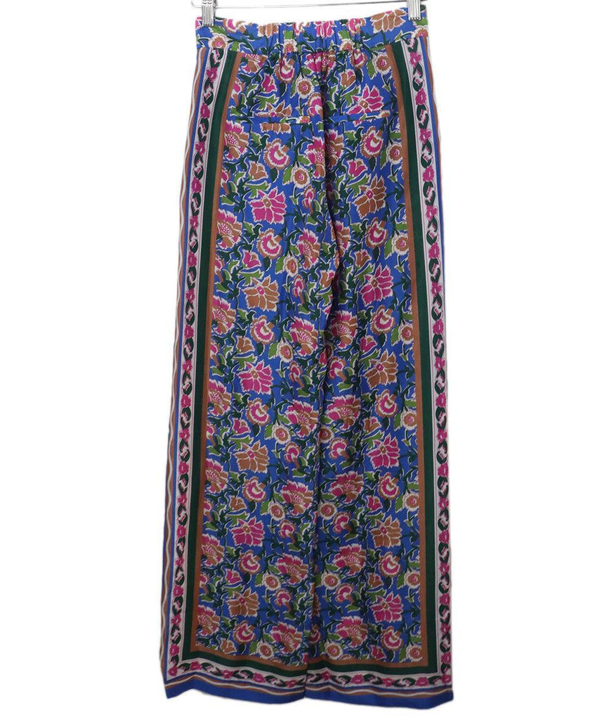 Veronica Beard Multicolor Floral Silk Pants sz 0 - Michael's Consignment NYC