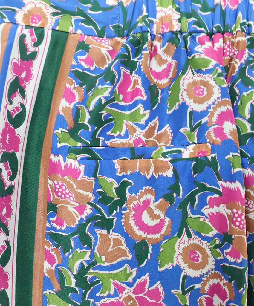 Veronica Beard Multicolor Floral Silk Pants sz 0 - Michael's Consignment NYC