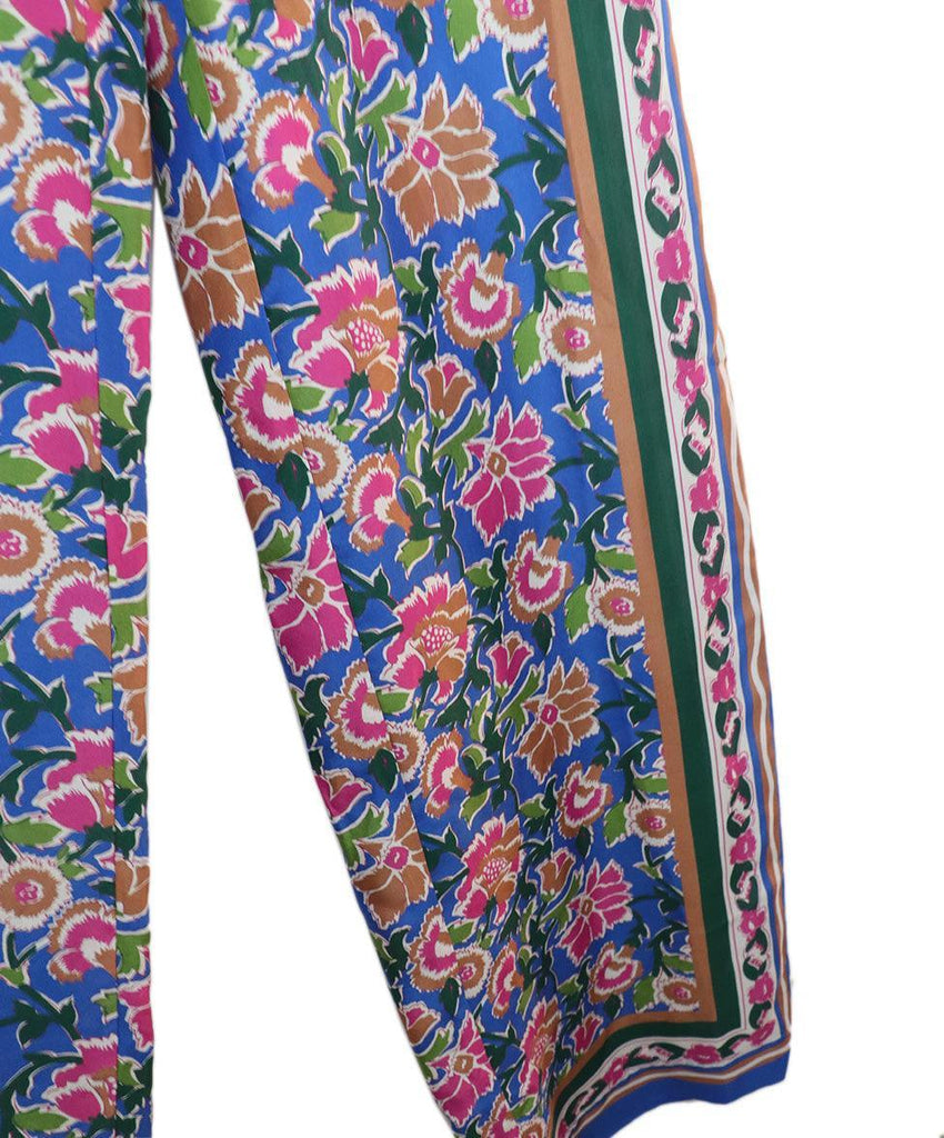 Veronica Beard Multicolor Floral Silk Pants sz 0 - Michael's Consignment NYC