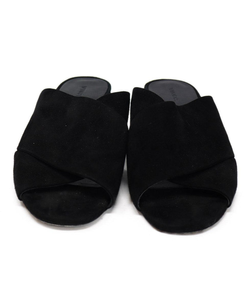 Vince Black Suede Slides sz 10 - Michael's Consignment NYC