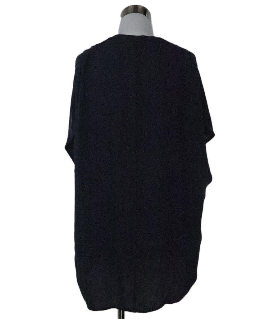 Vince Navy Silk Blouse sz 6 - Michael's Consignment NYC