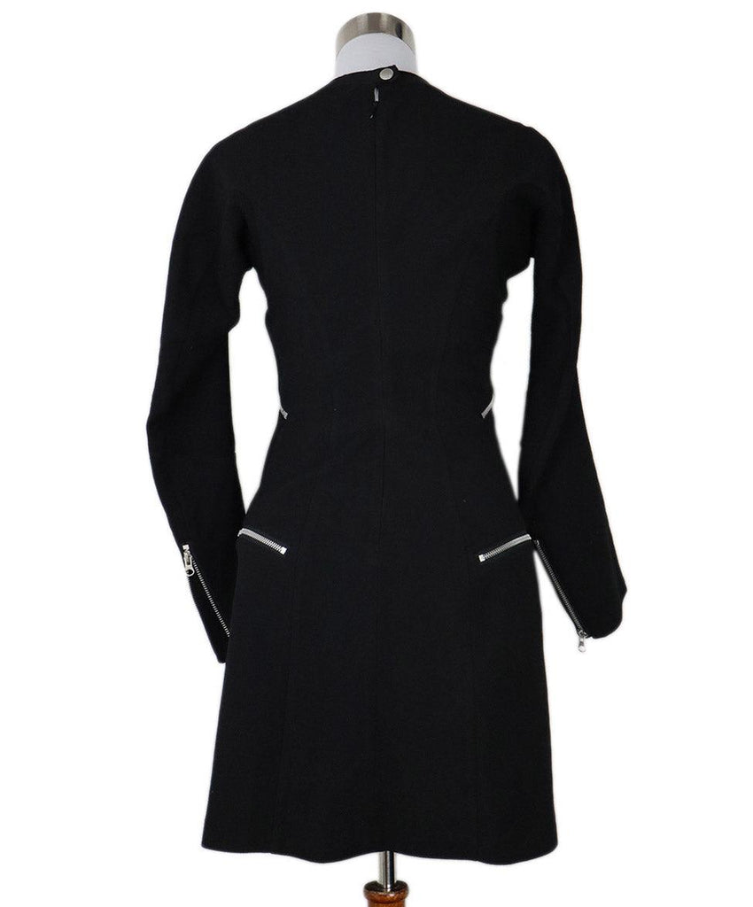 Watanabe Black Wool Zipper Dress sz 2 - Michael's Consignment NYC