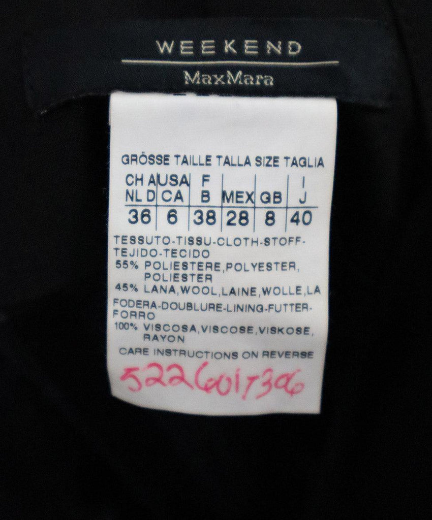 Weekend by Max Mara Black Polyester Wool w/ Belt Dress sz 6 - Michael's Consignment NYC