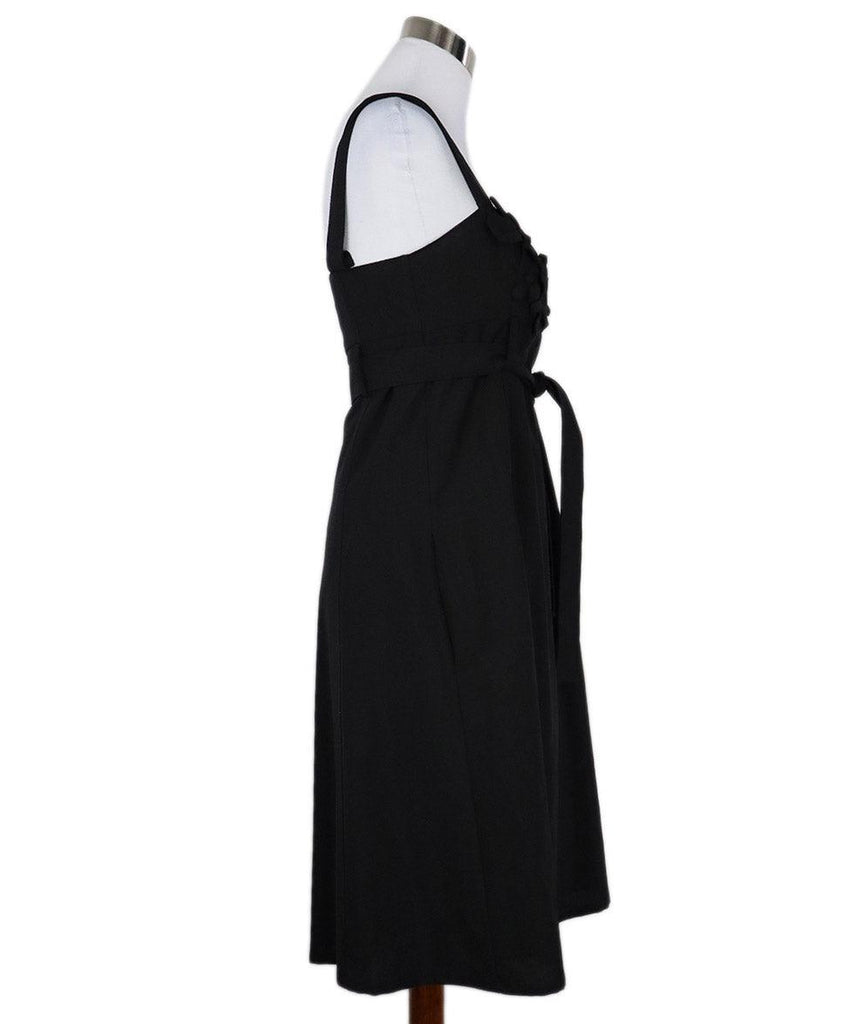 Weekend by Max Mara Black Polyester Wool w/ Belt Dress sz 6 - Michael's Consignment NYC