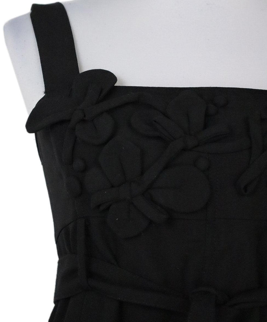 Weekend by Max Mara Black Polyester Wool w/ Belt Dress sz 6 - Michael's Consignment NYC