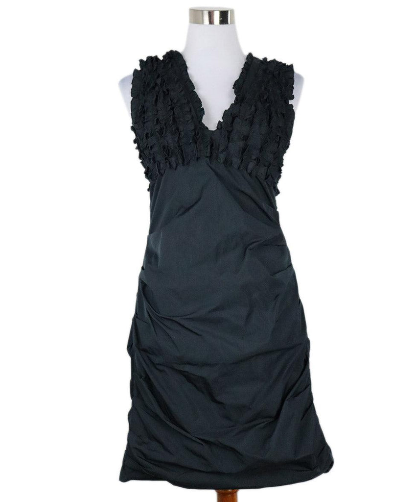 Yigal Azrouel Navy Blue Ruffle Dress sz 4 - Michael's Consignment NYC