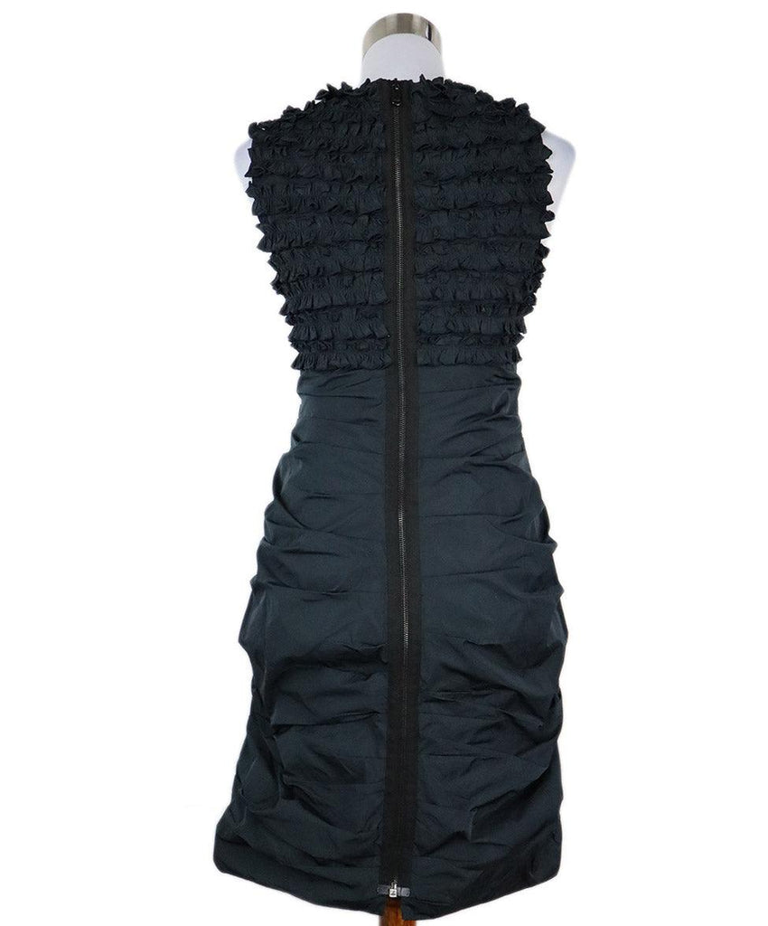 Yigal Azrouel Navy Blue Ruffle Dress sz 4 - Michael's Consignment NYC