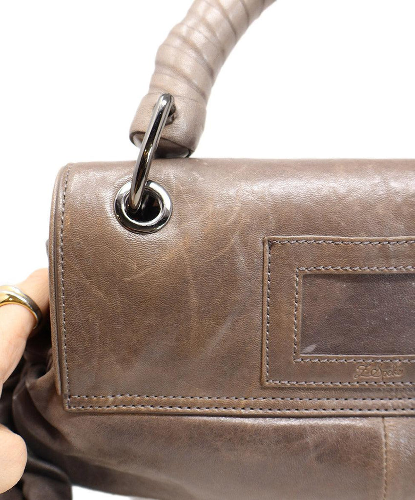 Zac Posen Grey Leather Z Spoke Handbag - Michael's Consignment NYC