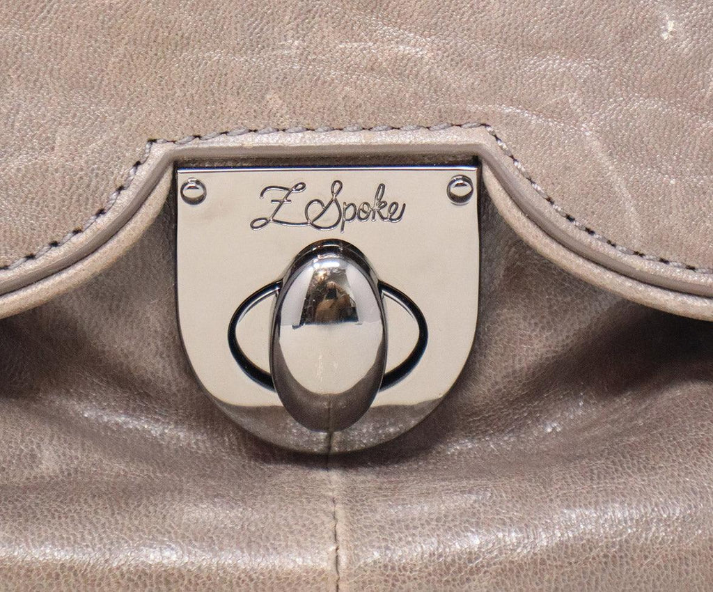 Zac Posen Grey Leather Z Spoke Handbag - Michael's Consignment NYC