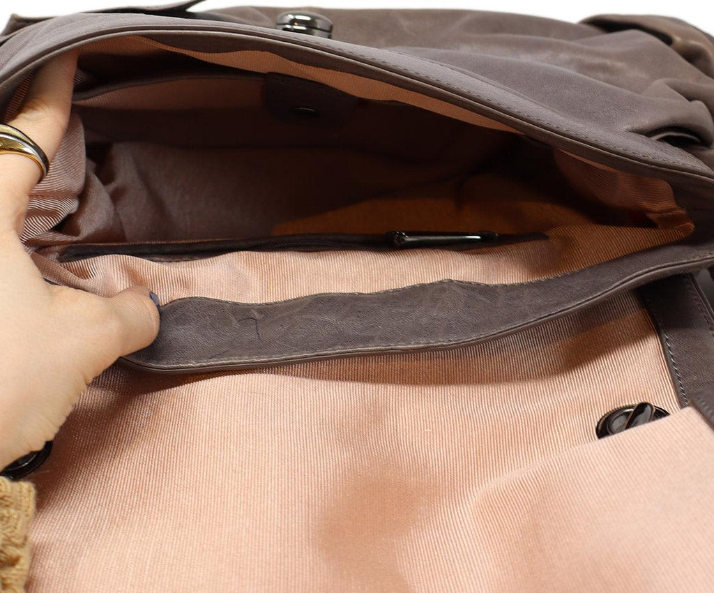 Zac Posen Grey Leather Z Spoke Handbag - Michael's Consignment NYC