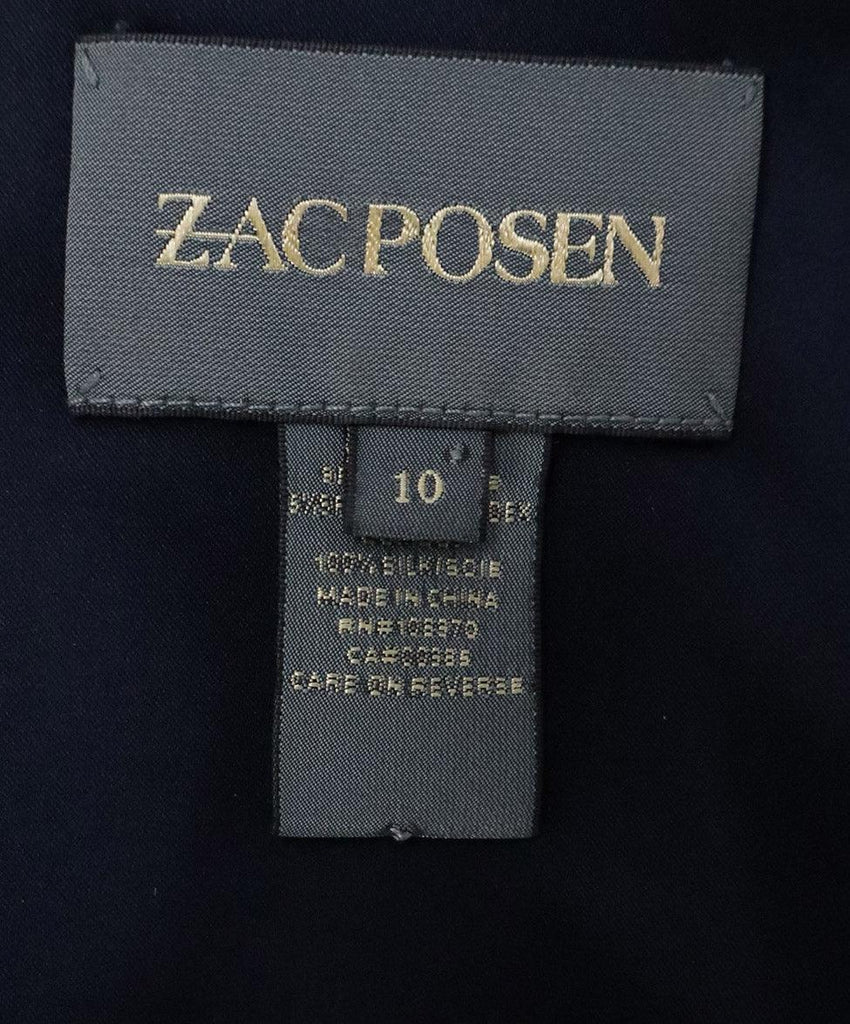 Zac Posen Navy Silk Dress sz 10 - Michael's Consignment NYC