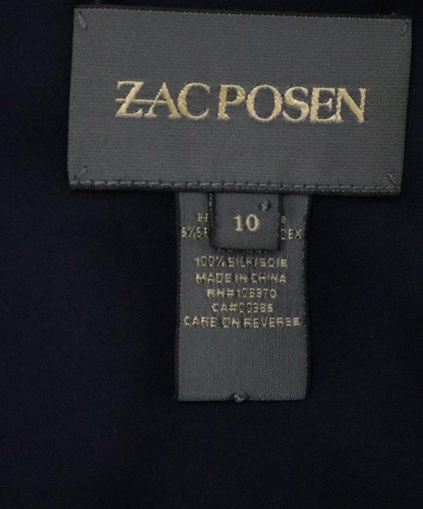 Zac Posen Navy Silk Dress sz 10 - Michael's Consignment NYC