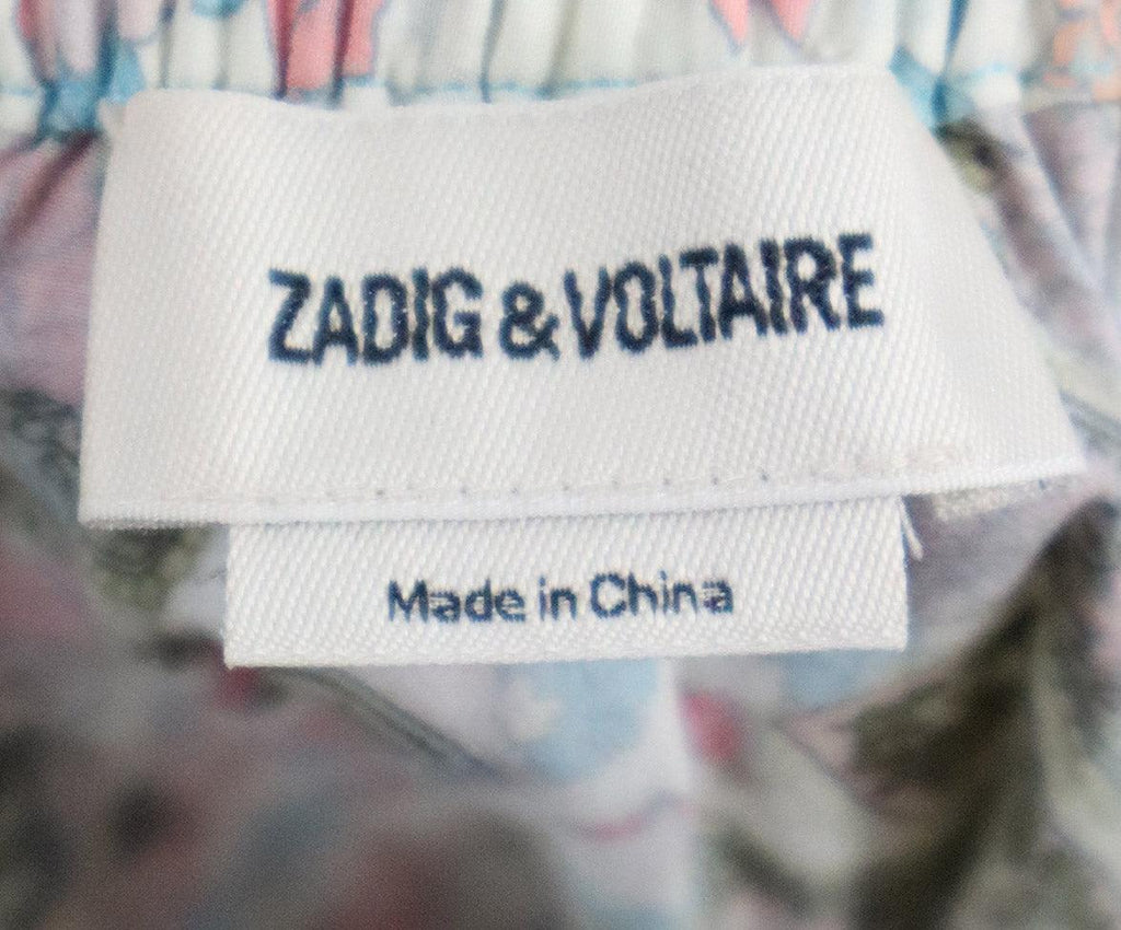Zadig & Voltaire Floral Print Lace Trim Skirt sz 0 - Michael's Consignment NYC