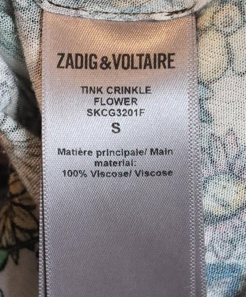 Zadig & Voltaire Multi Floral Print Blouse sz 4 - Michael's Consignment NYC